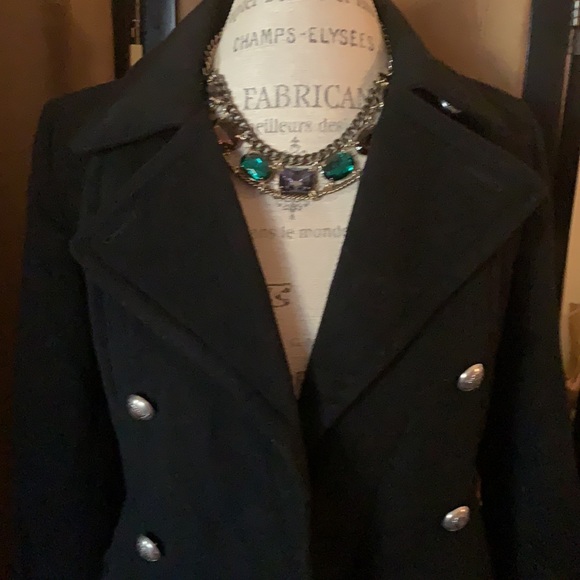 Adorable Designer Peacoat, Black, XS. - Picture 2 of 12